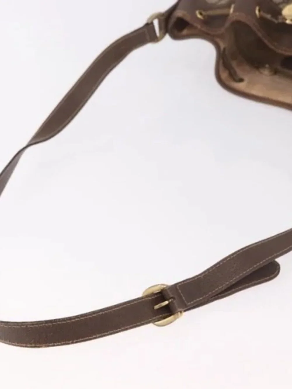 GUCCI GG Supreme Purse Shoulder Bag PVC Beige Gold 001 115 6179 4023 Auth 187851